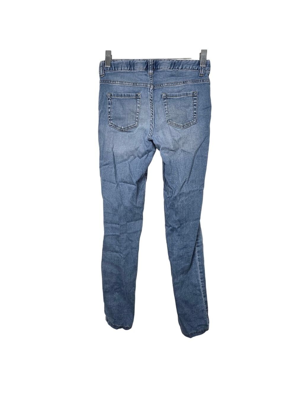 Cat & Jack Blue Super Skinny Super Stretch Jeans Girls Denim Adjustable Waist 12 - Picture 4 of 7